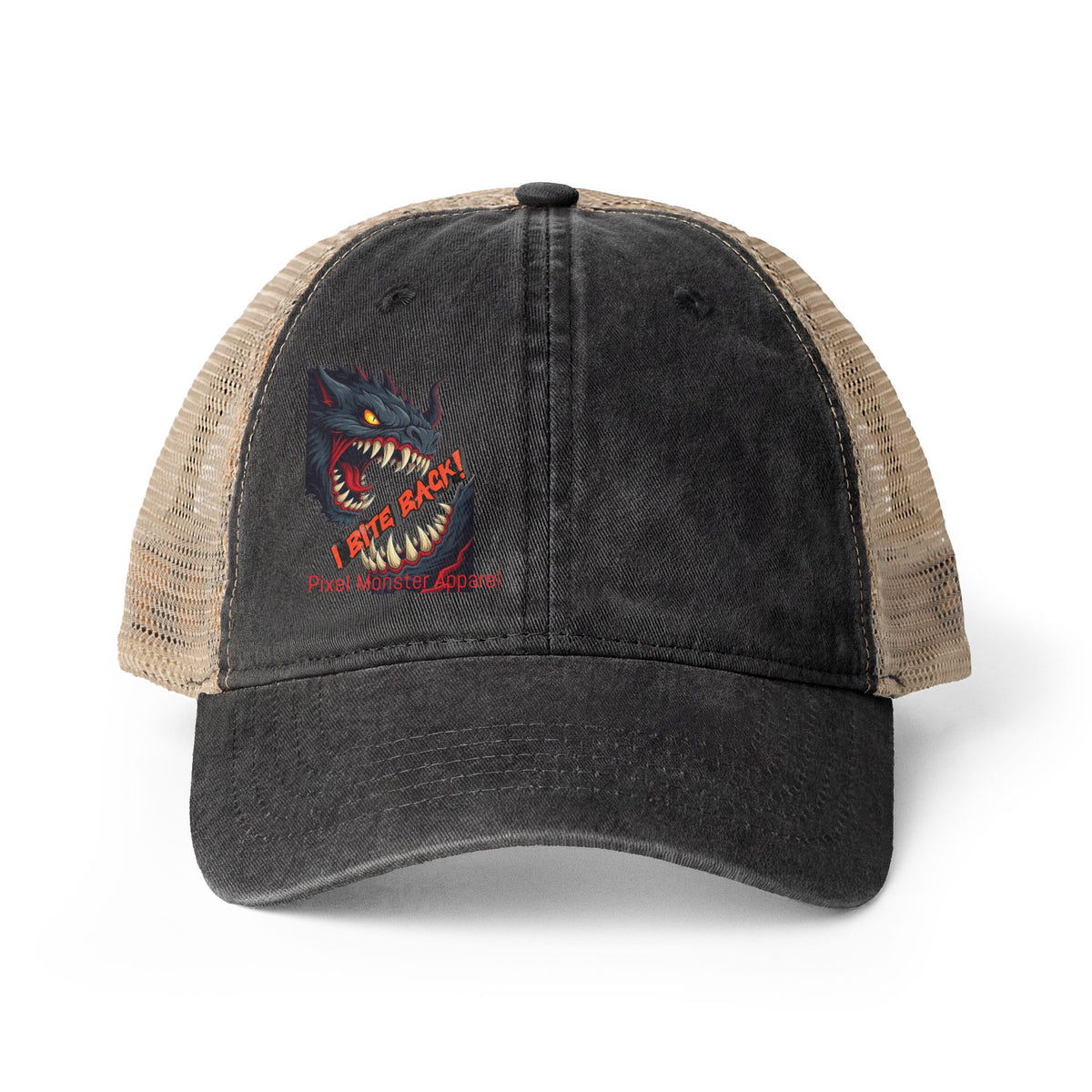 'I Bite Back' Women's Washed Mesh-Back Cap