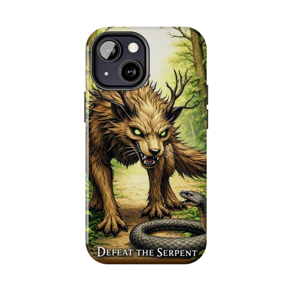 Wolverine vs Serpent Phone Case (Samsung / Iphone) - Rugged Protective Case with Fierce Wolverine Design