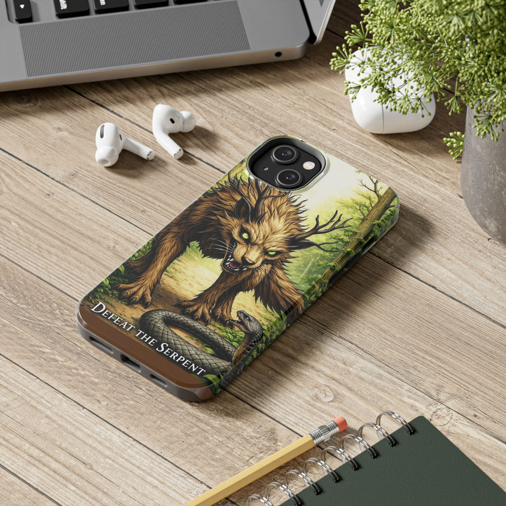 Wolverine vs Serpent Phone Case (Samsung / Iphone) - Rugged Protective Case with Fierce Wolverine Design