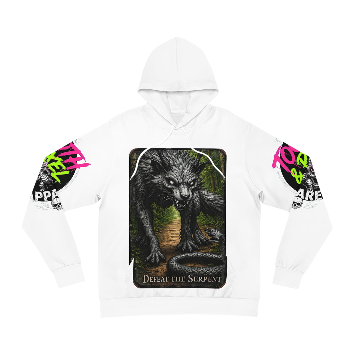 T&P 'Defeat the Serpent' Logo sleeved durable autumn hoodie.