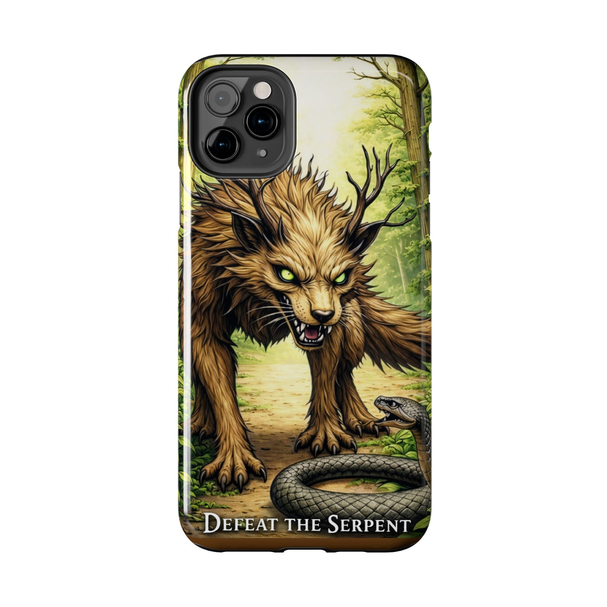 Wolverine vs Serpent Phone Case (Samsung / Iphone) - Rugged Protective Case with Fierce Wolverine Design