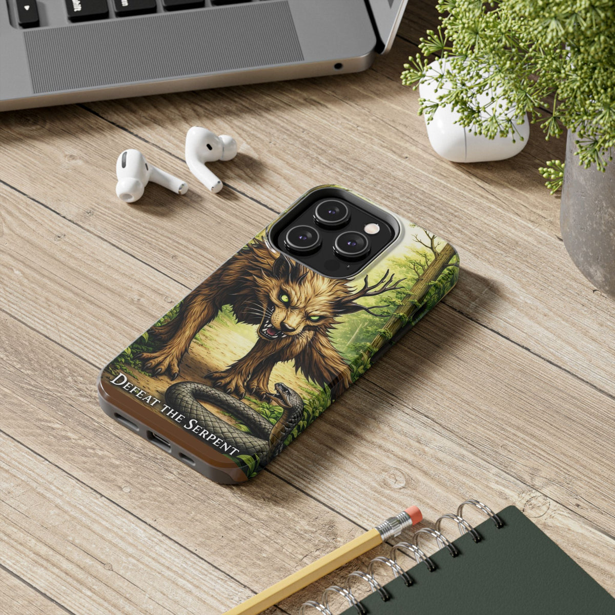 Wolverine vs Serpent Phone Case (Samsung / Iphone) - Rugged Protective Case with Fierce Wolverine Design