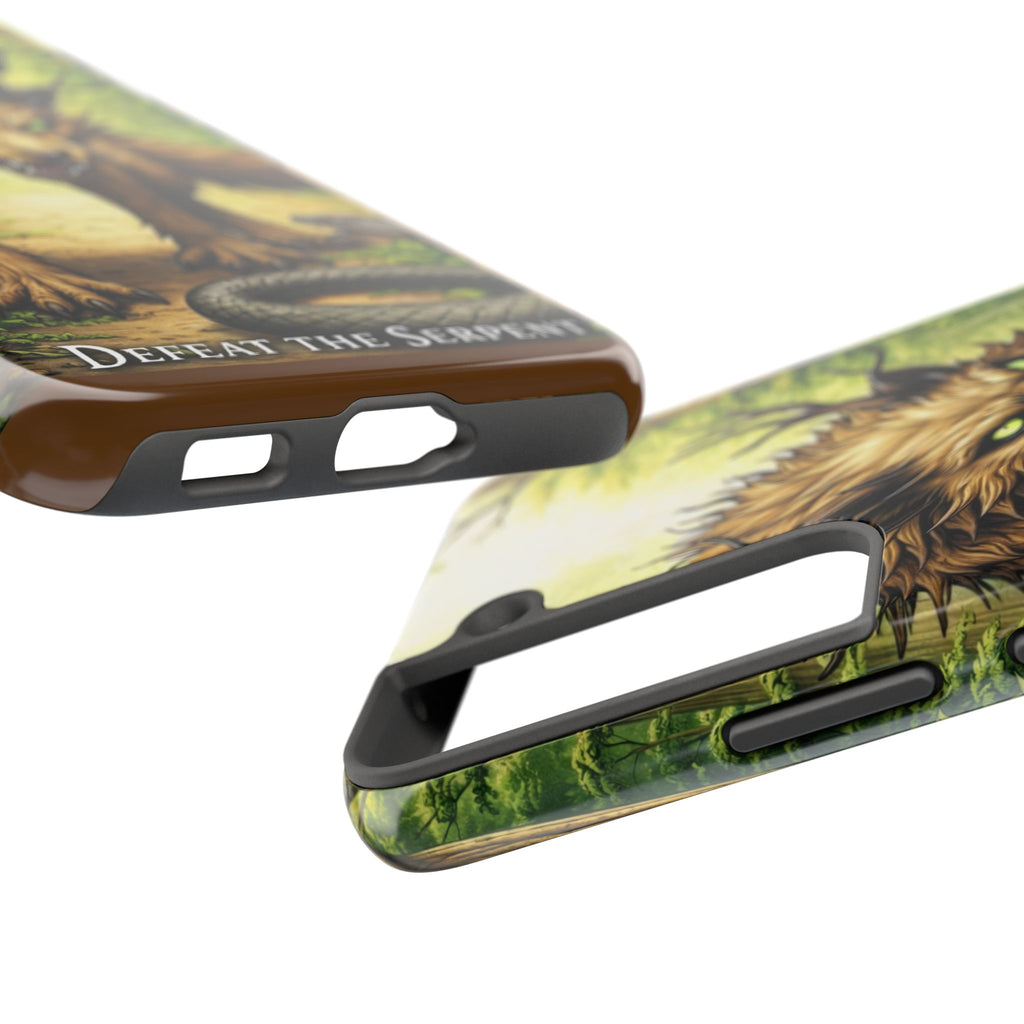 Wolverine vs Serpent Phone Case (Samsung / Iphone) - Rugged Protective Case with Fierce Wolverine Design