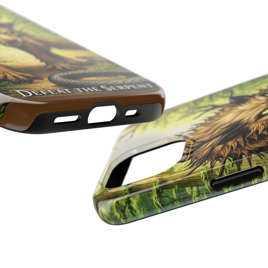 Wolverine vs Serpent Phone Case (Samsung / Iphone) - Rugged Protective Case with Fierce Wolverine Design