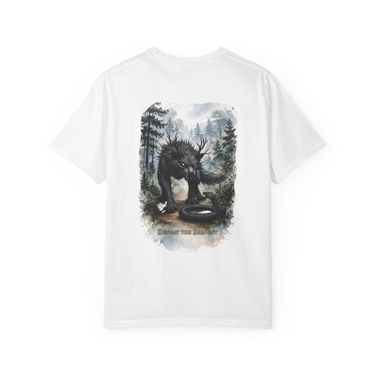 Mythic Wendigo Wolverine Forest T-Shirt — "Conquer Your Demons" Graphic Tee