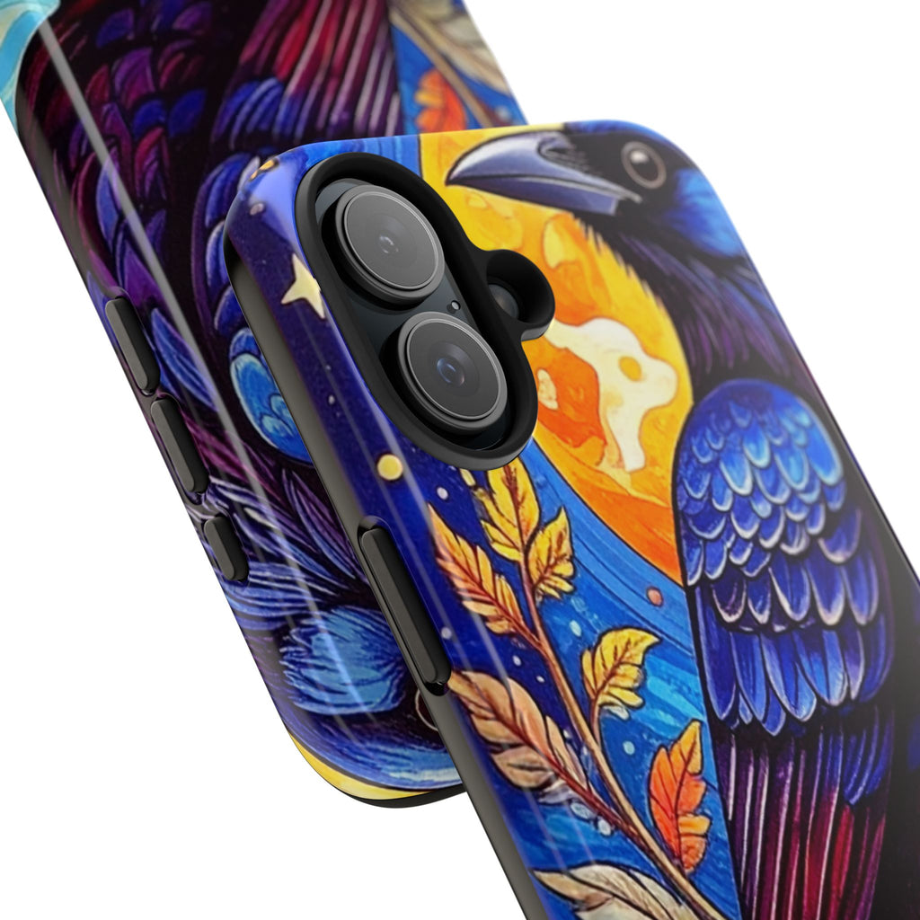 Purple Gothic Raven Phone Case — Moonlight Raven Design