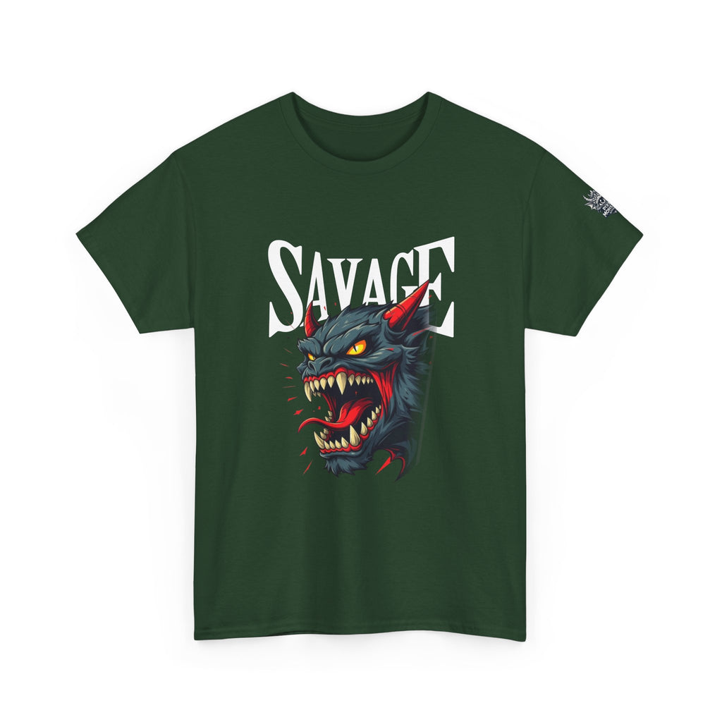 Savage Demon T-Shirt — Fierce Retro Monster Tee