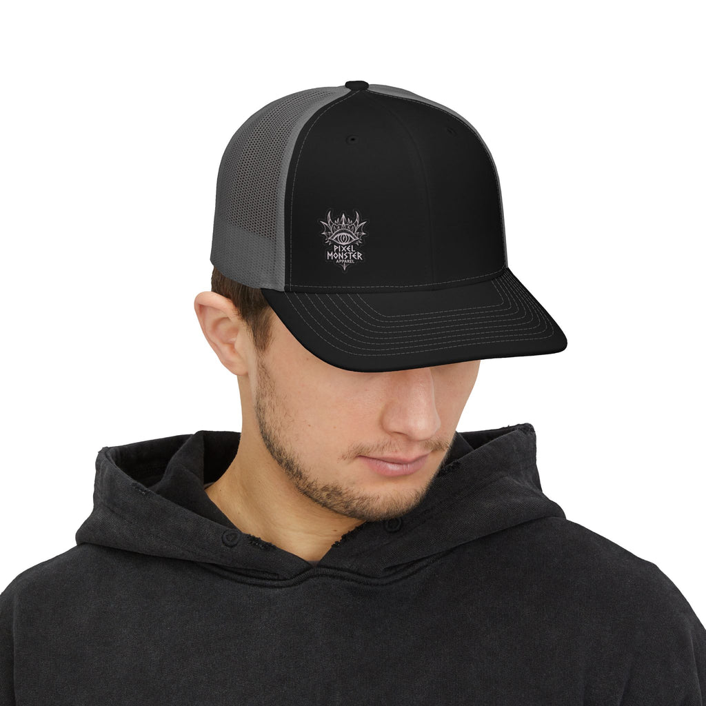'Pixel Monster' Embroidered Snapback