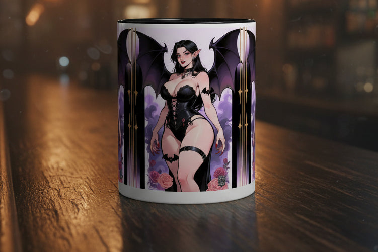 T&P Homeware- Gothic Vampire Queen Accent Coffee Mug — Size 11/15oz- Complete your look today!