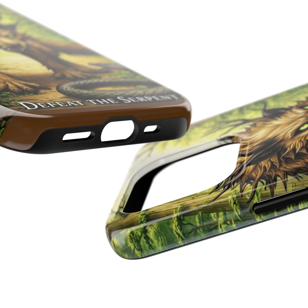 Wolverine vs Serpent Phone Case (Samsung / Iphone) - Rugged Protective Case with Fierce Wolverine Design