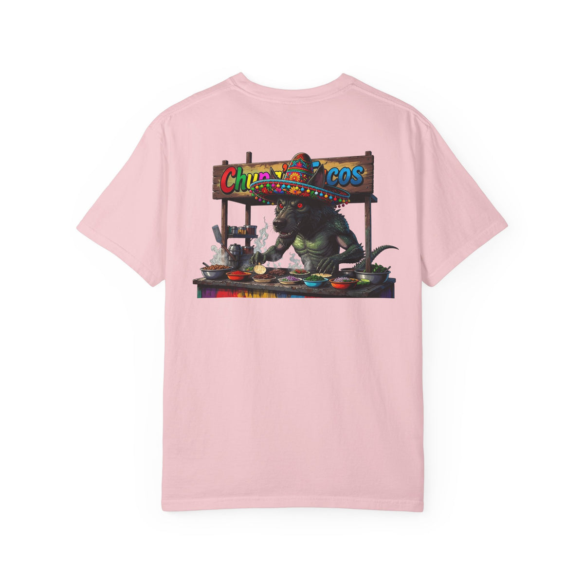 Tooth and Pixel- 'Chupacabra's Taco's'- Humorous Graphic Tee (Mexican Street Food Design)