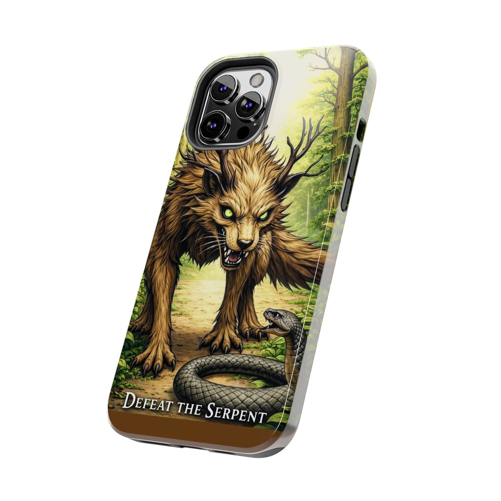 Wolverine vs Serpent Phone Case (Samsung / Iphone) - Rugged Protective Case with Fierce Wolverine Design