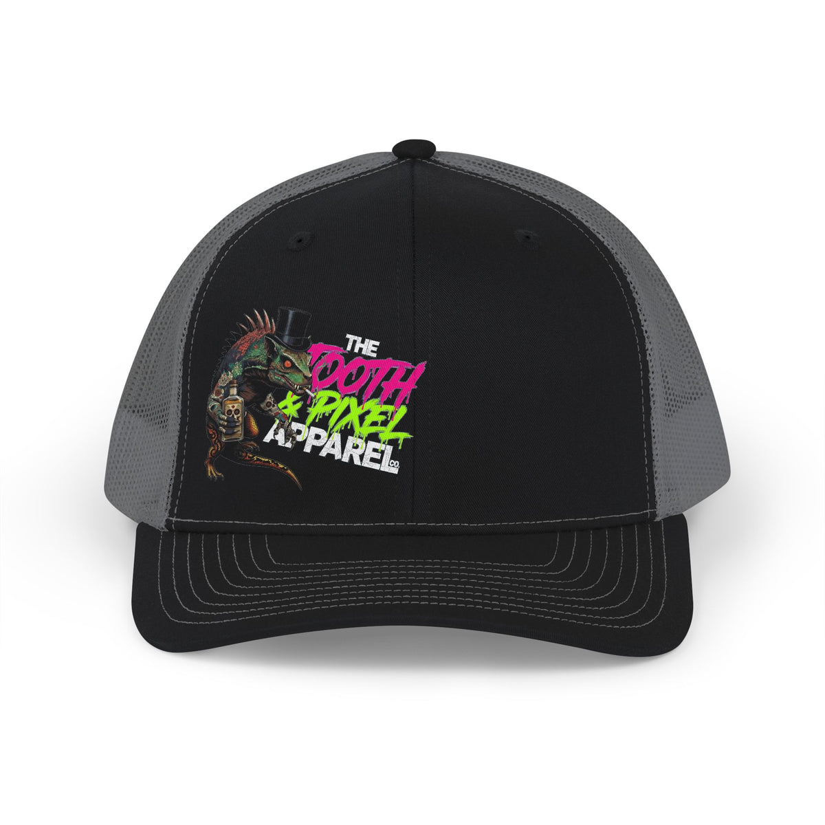 T&P- 'Lounge Lizard' Drinking Cap — Retro Gothic Punk Gecko Snapback