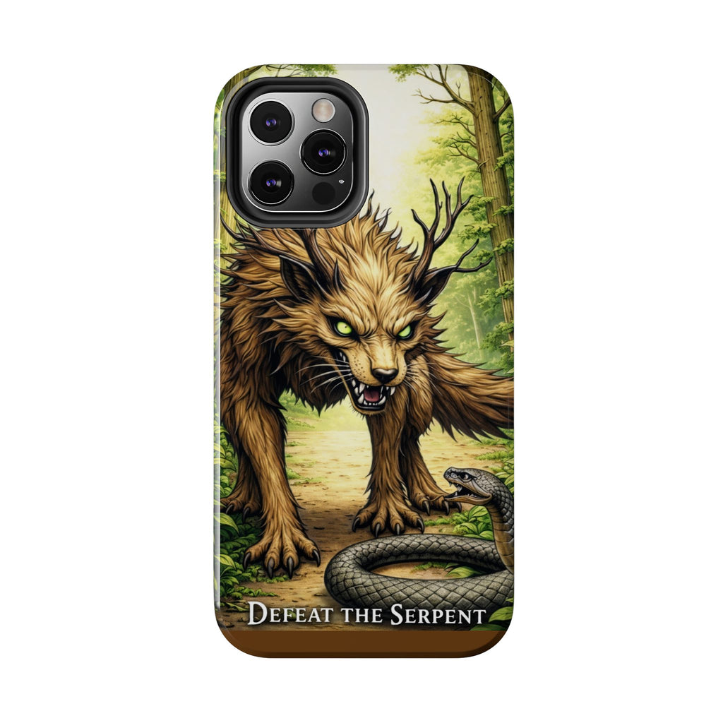 Wolverine vs Serpent Phone Case (Samsung / Iphone) - Rugged Protective Case with Fierce Wolverine Design
