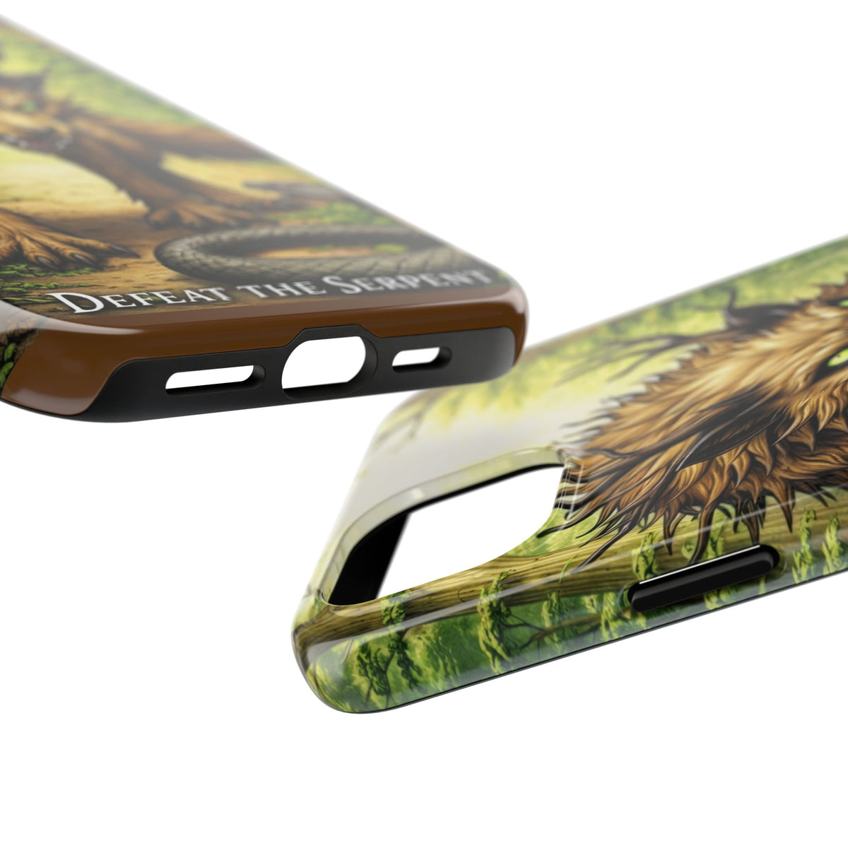 Wolverine vs Serpent Phone Case (Samsung / Iphone) - Rugged Protective Case with Fierce Wolverine Design
