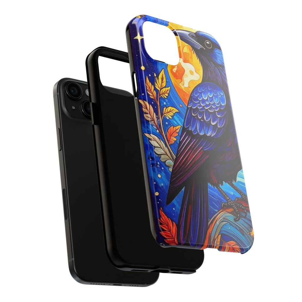 Purple Gothic Raven Phone Case — Moonlight Raven Design
