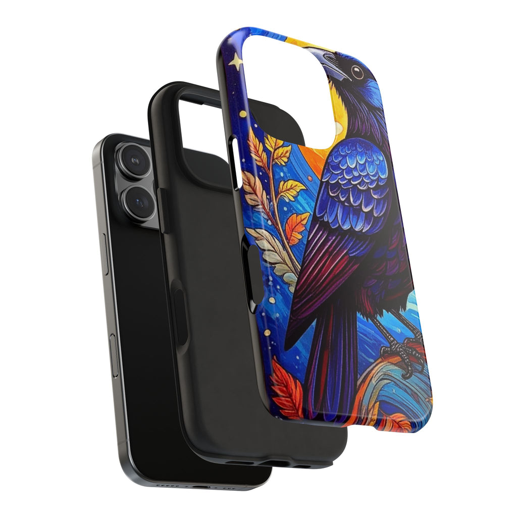 Purple Gothic Raven Phone Case — Moonlight Raven Design