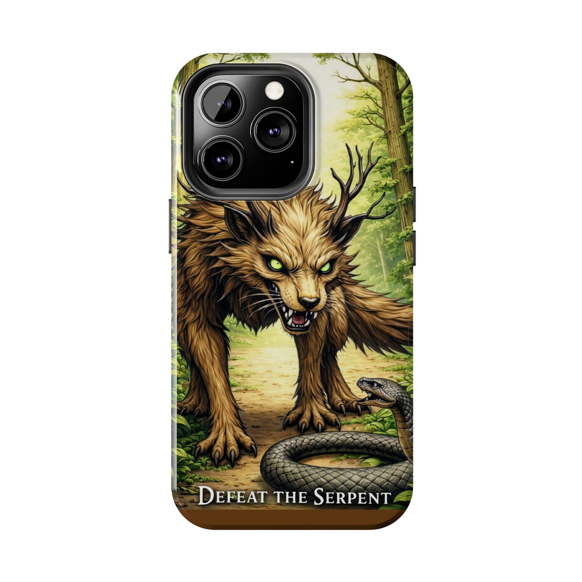 Wolverine vs Serpent Phone Case (Samsung / Iphone) - Rugged Protective Case with Fierce Wolverine Design