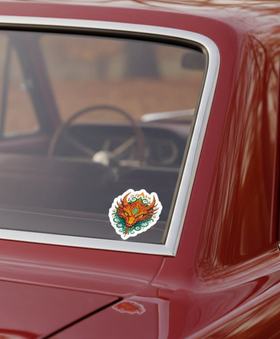 3rd Eye of the Dragon Sticker — Mystical Dragon Eye Kiss-Cut Decal