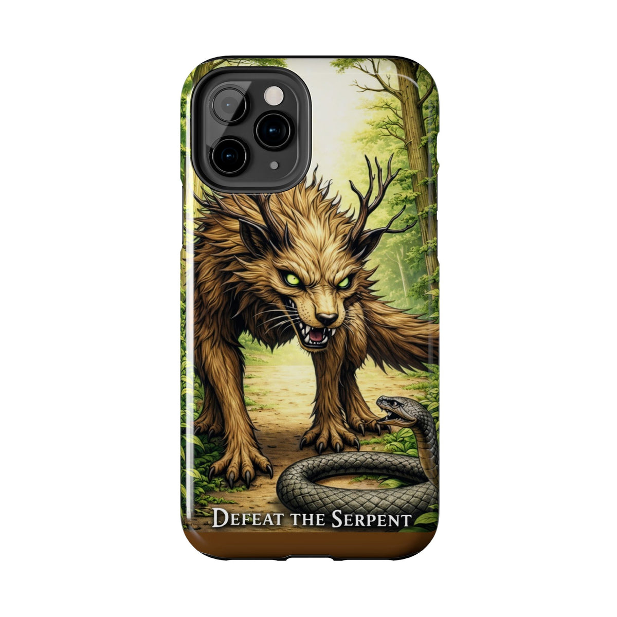 Wolverine vs Serpent Phone Case (Samsung / Iphone) - Rugged Protective Case with Fierce Wolverine Design