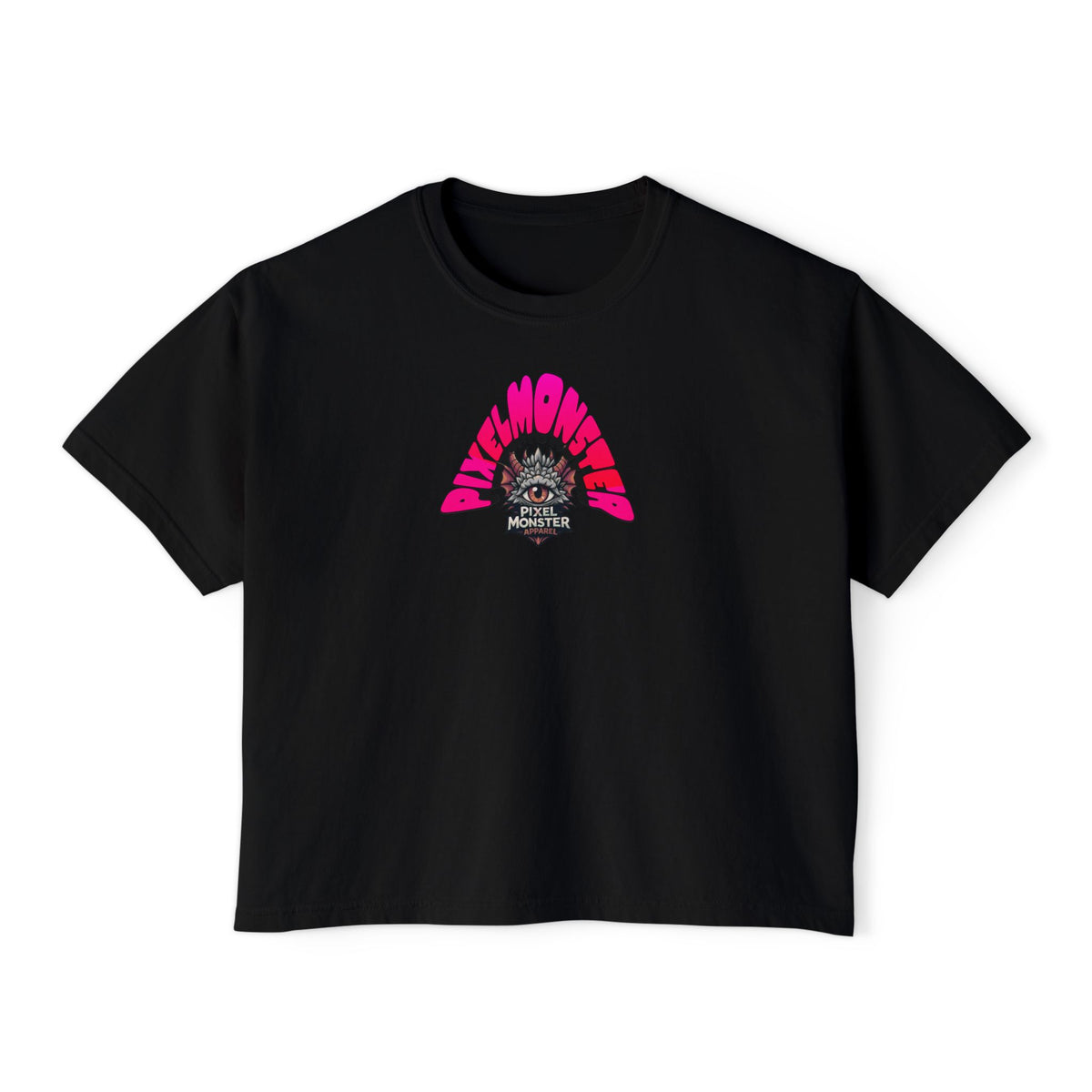 T&P- Whimsical Beach Life Women's Boxy Tee — Funny Scary Sea Creatures Vacation Shirt