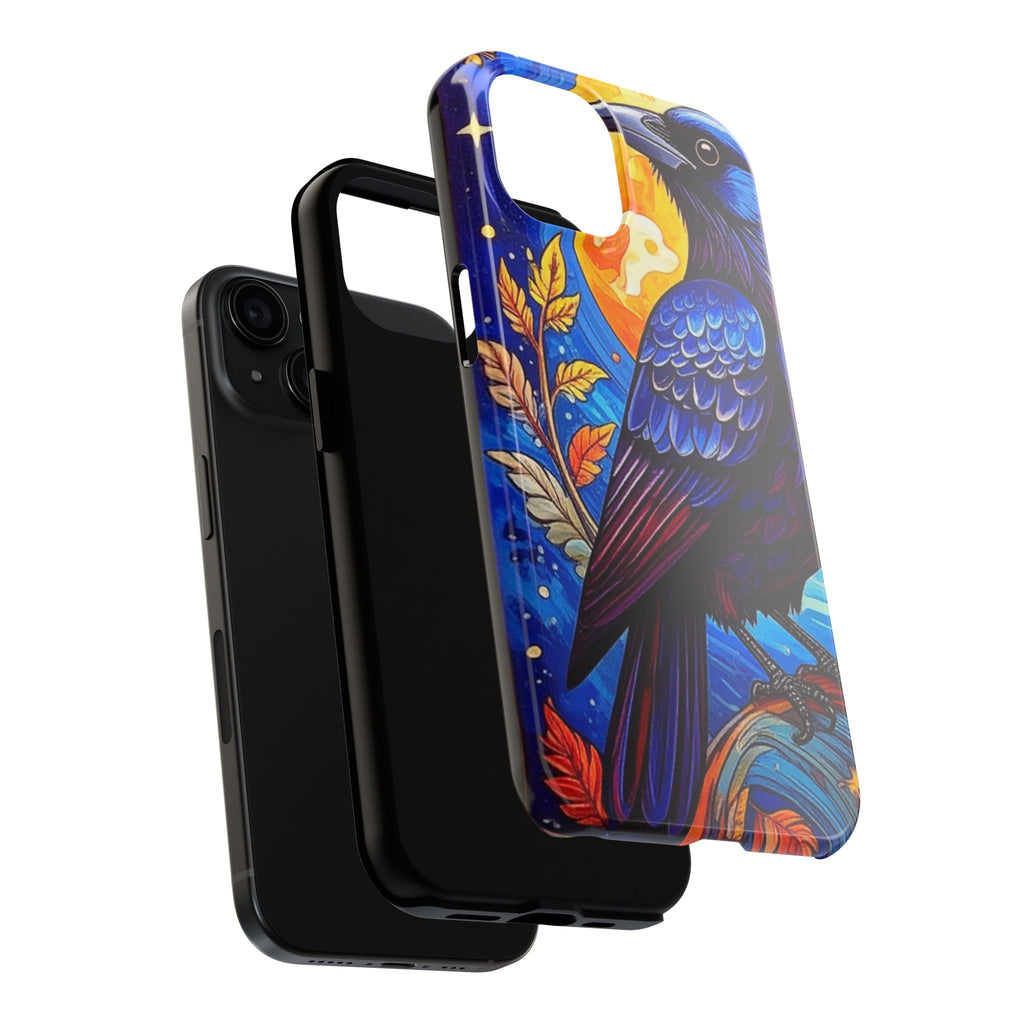 Purple Gothic Raven Phone Case — Moonlight Raven Design