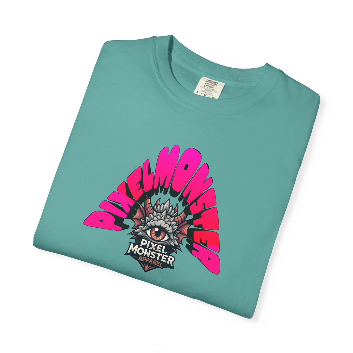 Tooth and Pixel- Funny Whimsical Beach Life T-Shirt — Retro Monster Surf Graphic Tee