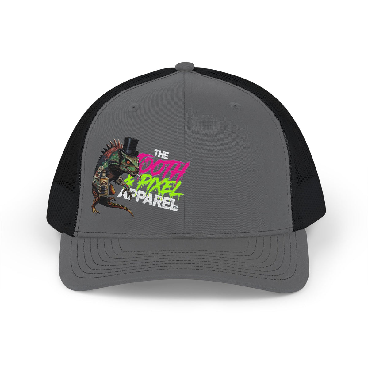 T&P- 'Lounge Lizard' Drinking Cap — Retro Gothic Punk Gecko Snapback