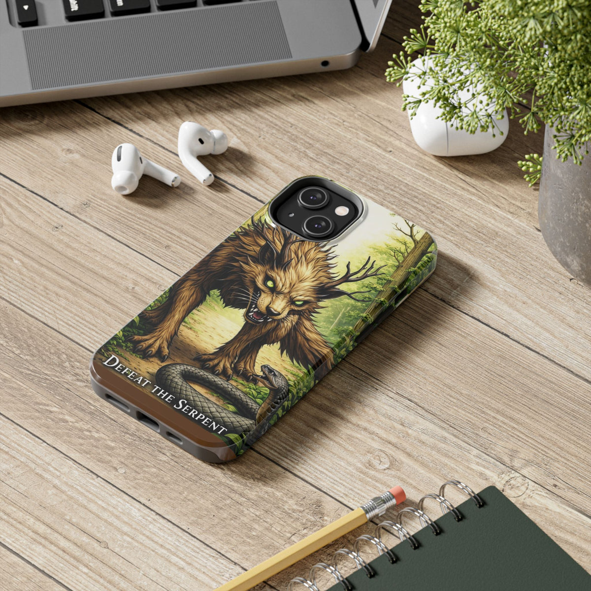 Wolverine vs Serpent Phone Case (Samsung / Iphone) - Rugged Protective Case with Fierce Wolverine Design
