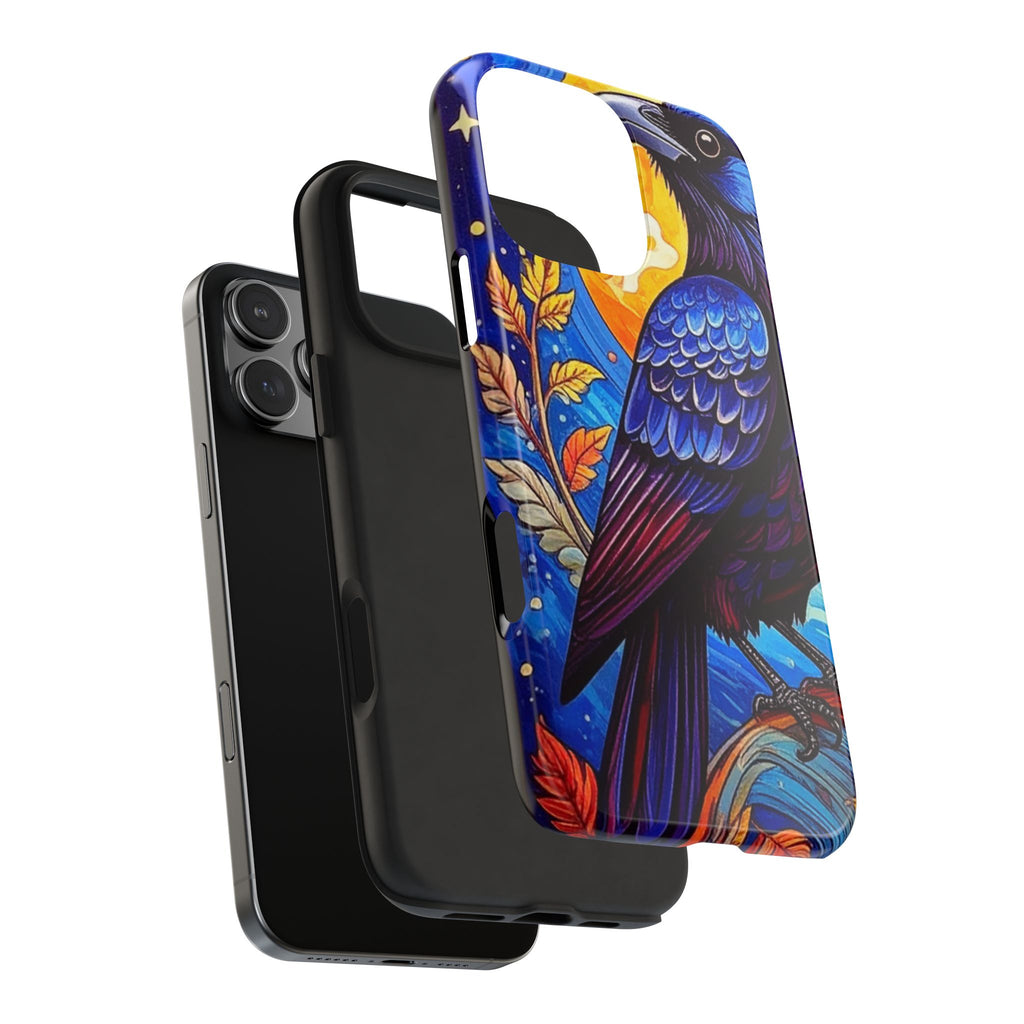 Purple Gothic Raven Phone Case — Moonlight Raven Design