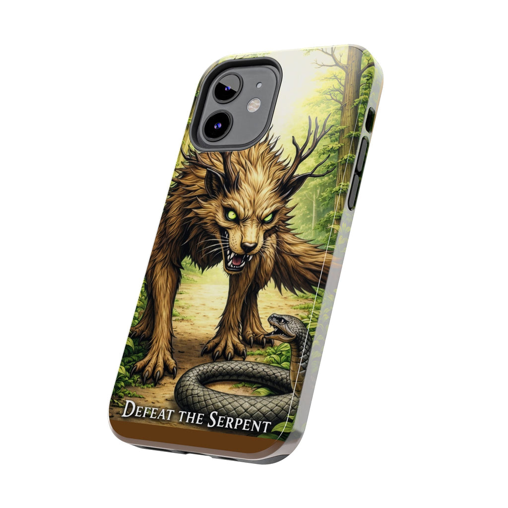 Wolverine vs Serpent Phone Case (Samsung / Iphone) - Rugged Protective Case with Fierce Wolverine Design