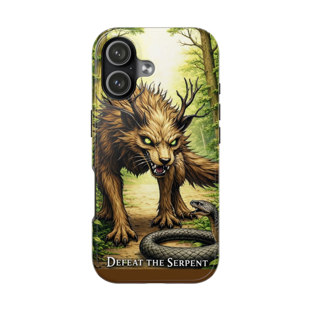 Wolverine vs Serpent Phone Case (Samsung / Iphone) - Rugged Protective Case with Fierce Wolverine Design
