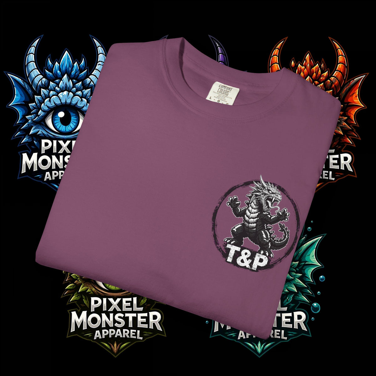 Tooth and Pixel- . "Horns Up, Worries Down" T-Shirt. Wear it to the office BBQ we dare ya!