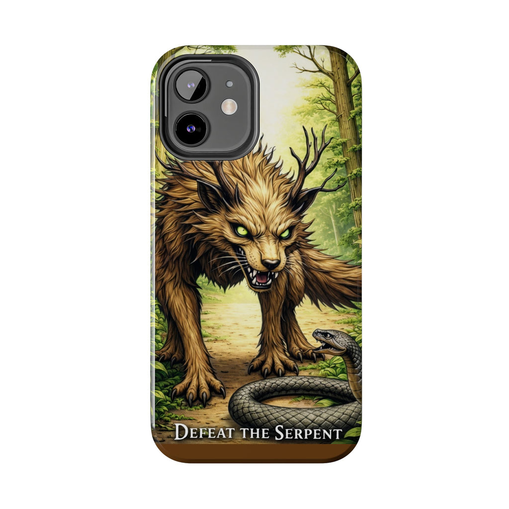 Wolverine vs Serpent Phone Case (Samsung / Iphone) - Rugged Protective Case with Fierce Wolverine Design