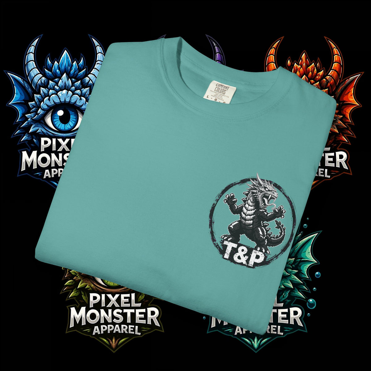 Tooth and Pixel- . "Horns Up, Worries Down" T-Shirt. Wear it to the office BBQ we dare ya!