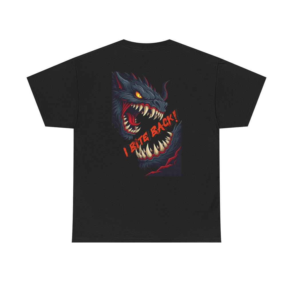 Monster Bite Graphic Tee — Fierce Dragon Back Print
