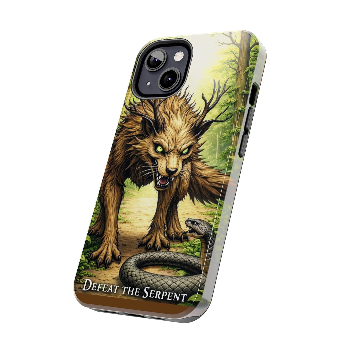 Wolverine vs Serpent Phone Case (Samsung / Iphone) - Rugged Protective Case with Fierce Wolverine Design
