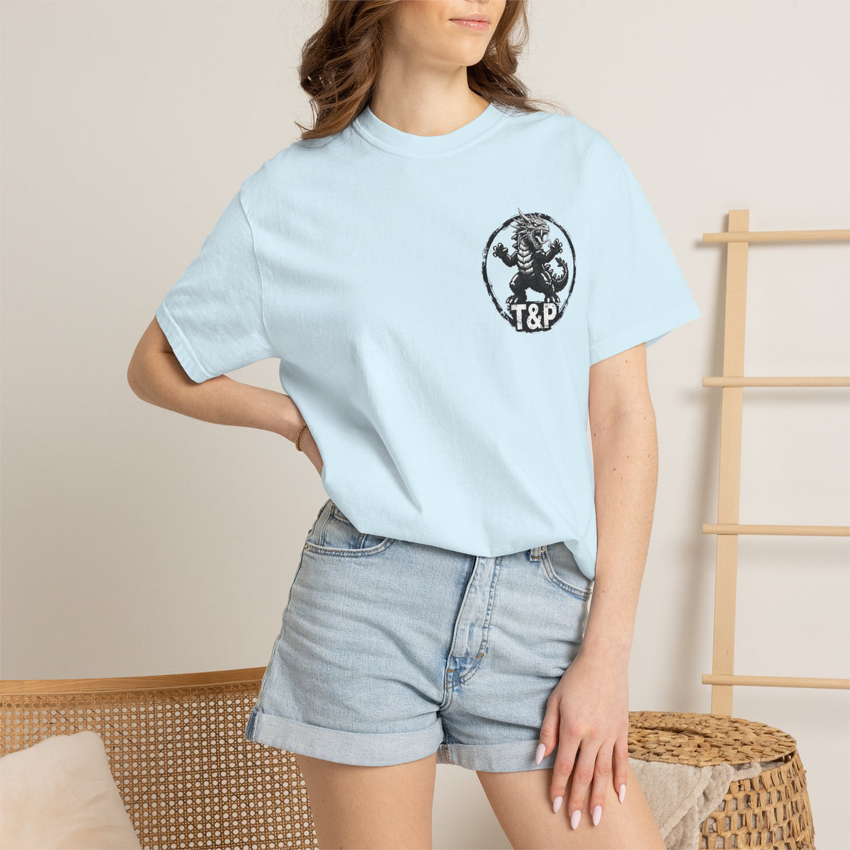 Tooth and Pixel- . "Horns Up, Worries Down" T-Shirt. Wear it to the office BBQ we dare ya!
