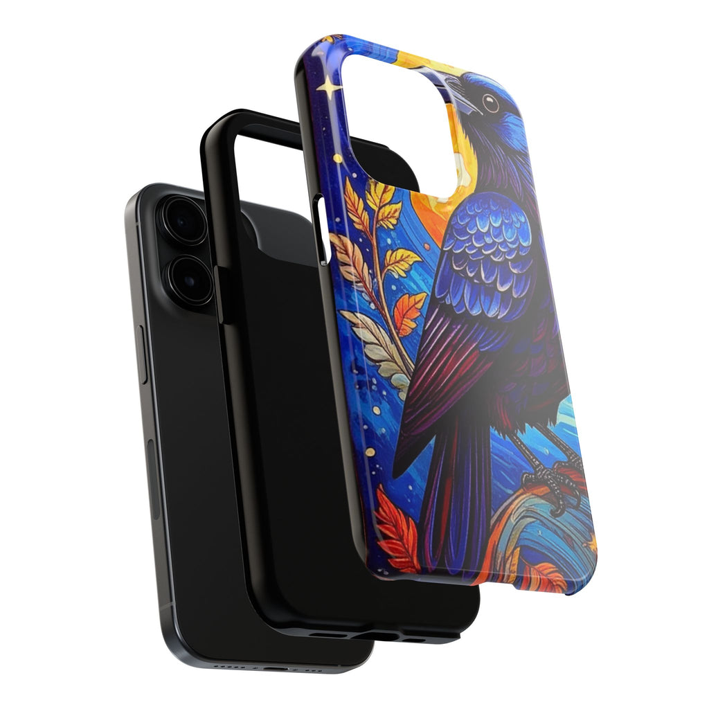 Purple Gothic Raven Phone Case — Moonlight Raven Design