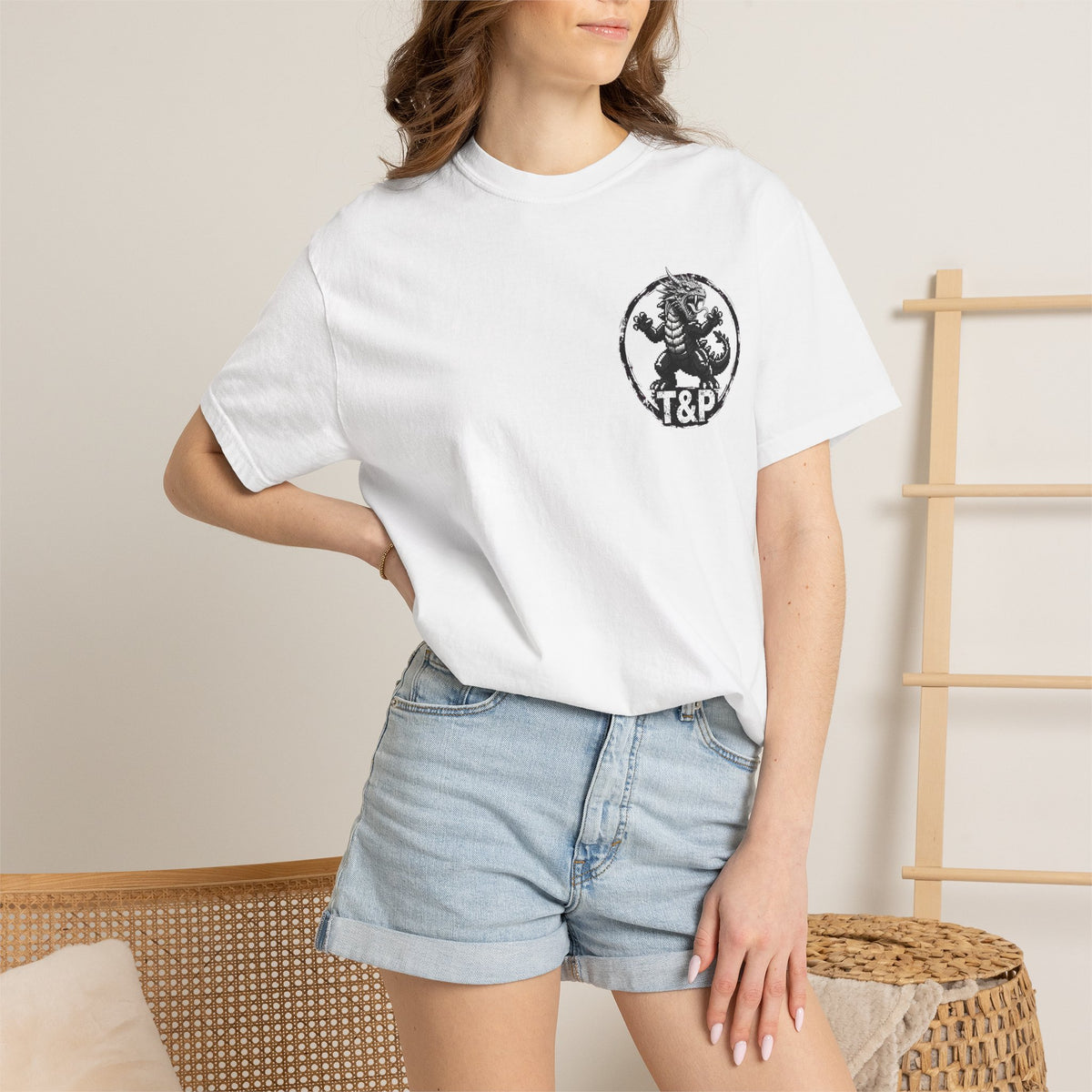Tooth and Pixel- . "Horns Up, Worries Down" T-Shirt. Wear it to the office BBQ we dare ya!