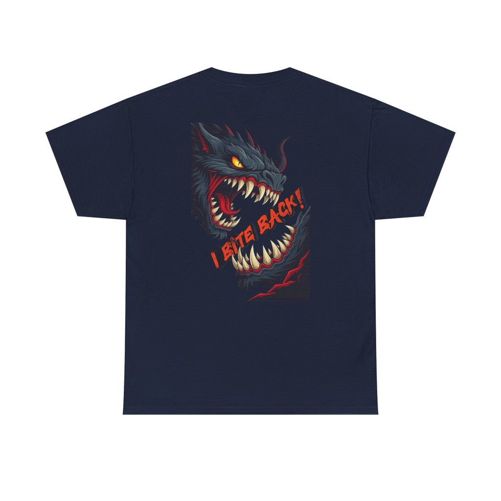 Monster Bite Graphic Tee — Fierce Dragon Back Print