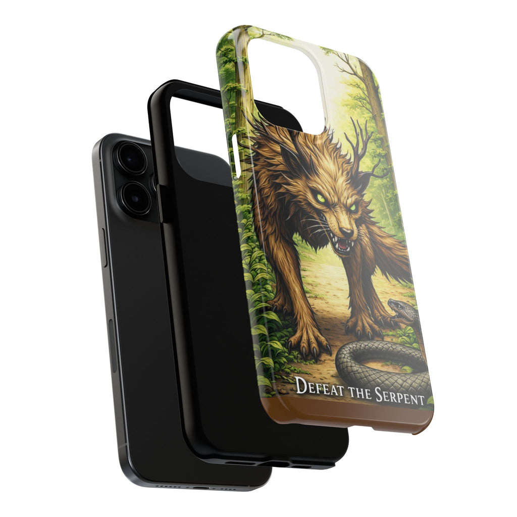 Wolverine vs Serpent Phone Case (Samsung / Iphone) - Rugged Protective Case with Fierce Wolverine Design
