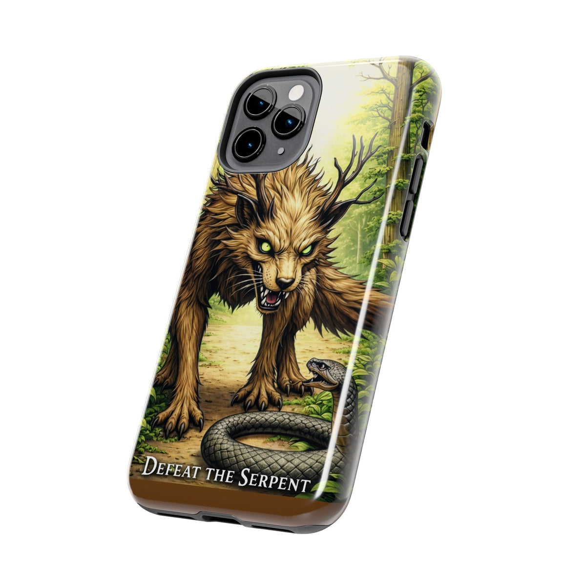 Wolverine vs Serpent Phone Case (Samsung / Iphone) - Rugged Protective Case with Fierce Wolverine Design