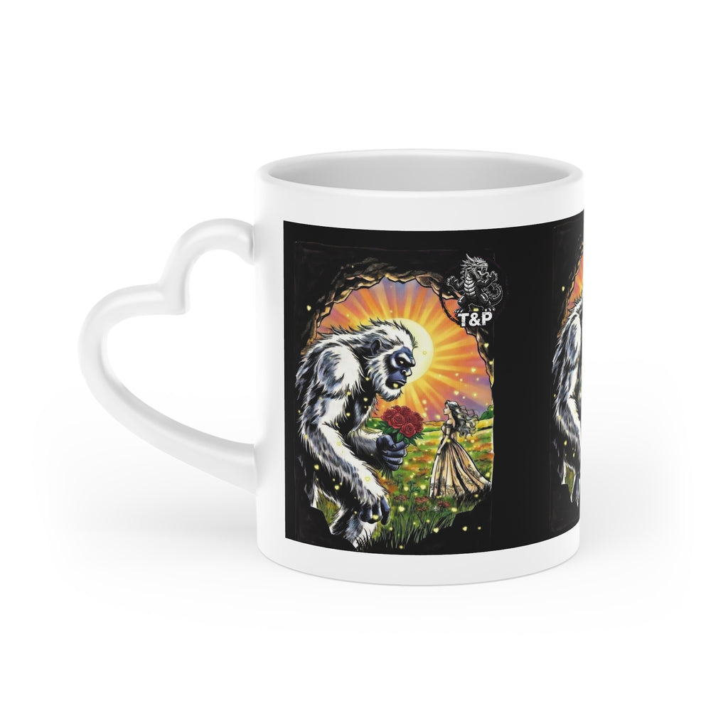 T&P Holiday collection- Yeti Valentine Mug —'A Beast of a Gift'- Sasquatch Valentine's Mug.