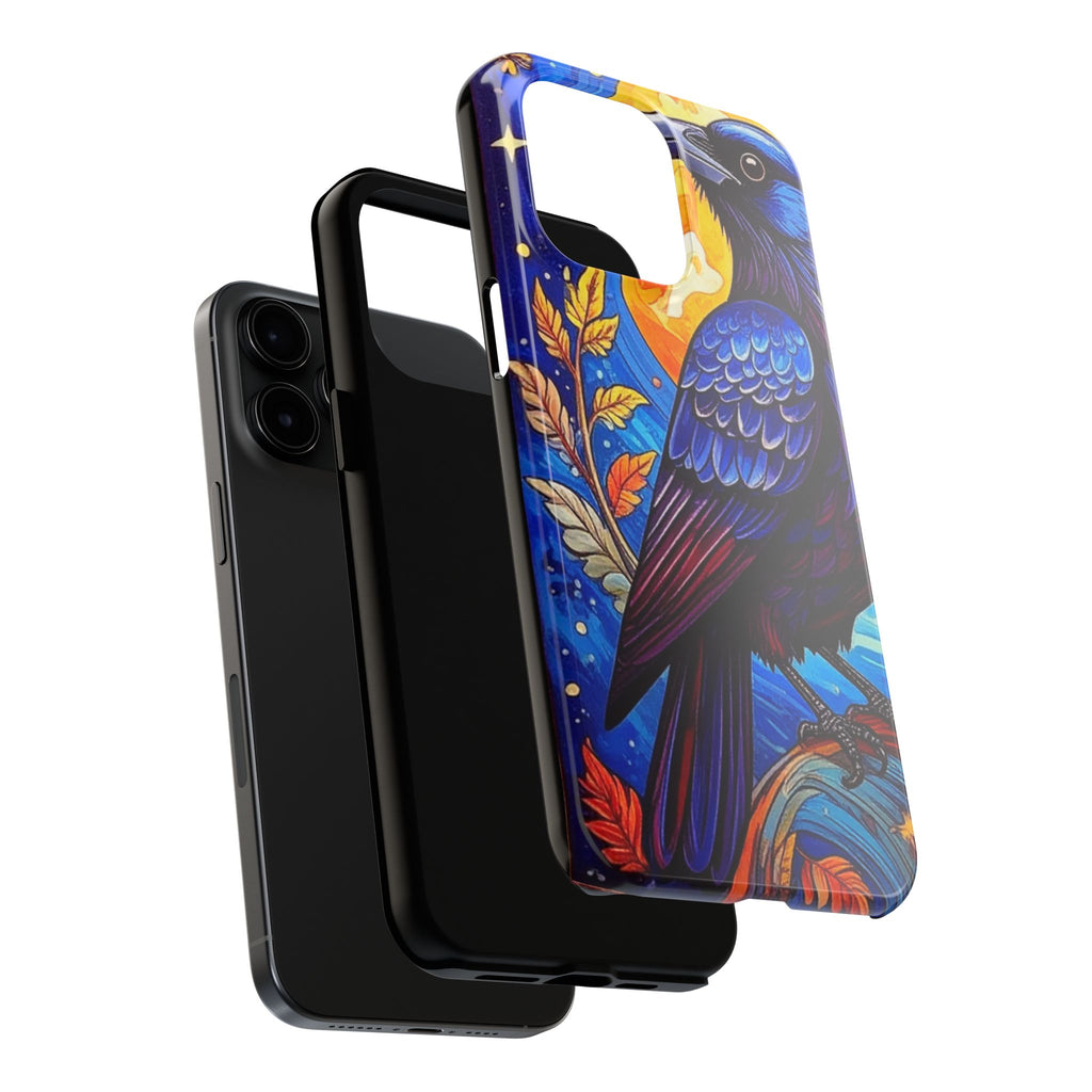 Purple Gothic Raven Phone Case — Moonlight Raven Design