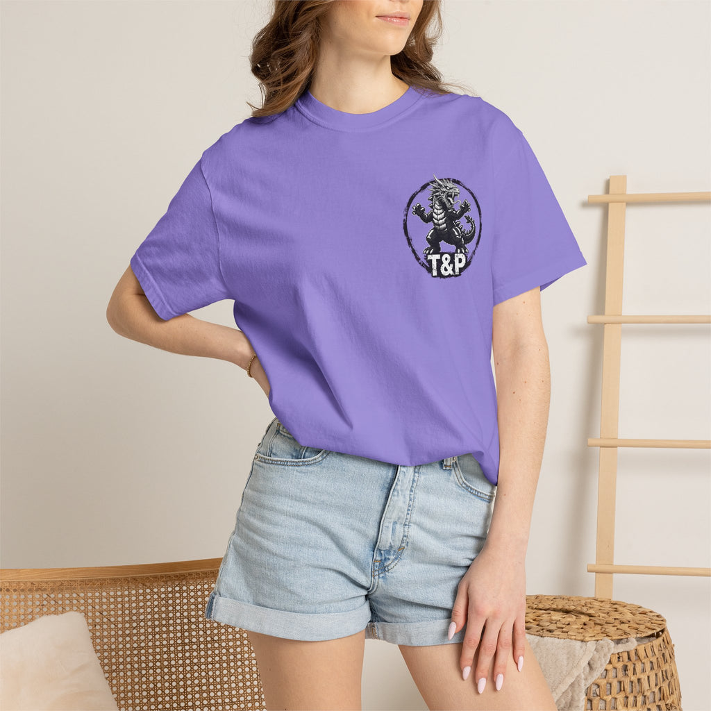 Tooth and Pixel- . "Horns Up, Worries Down" T-Shirt. Wear it to the office BBQ we dare ya!