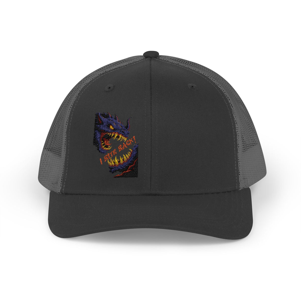 Tooth and Pixel -'I bite back' Blue Beast Monster Trucker Cap