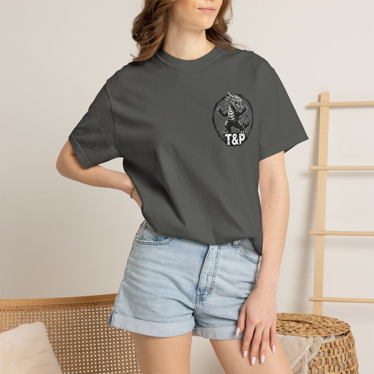 Tooth and Pixel- . "Horns Up, Worries Down" T-Shirt. Wear it to the office BBQ we dare ya!