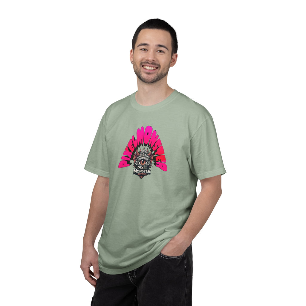 Tooth and Pixel- Funny Whimsical Beach Life T-Shirt — Retro Monster Surf Graphic Tee