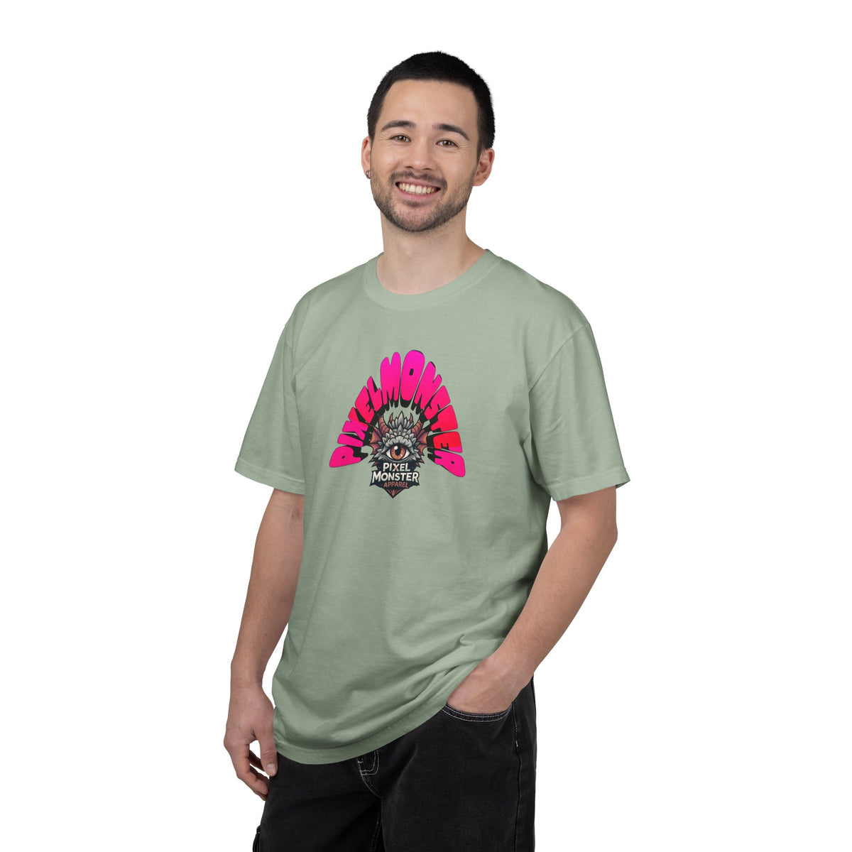 Tooth and Pixel- Funny Whimsical Beach Life T-Shirt — Retro Monster Surf Graphic Tee